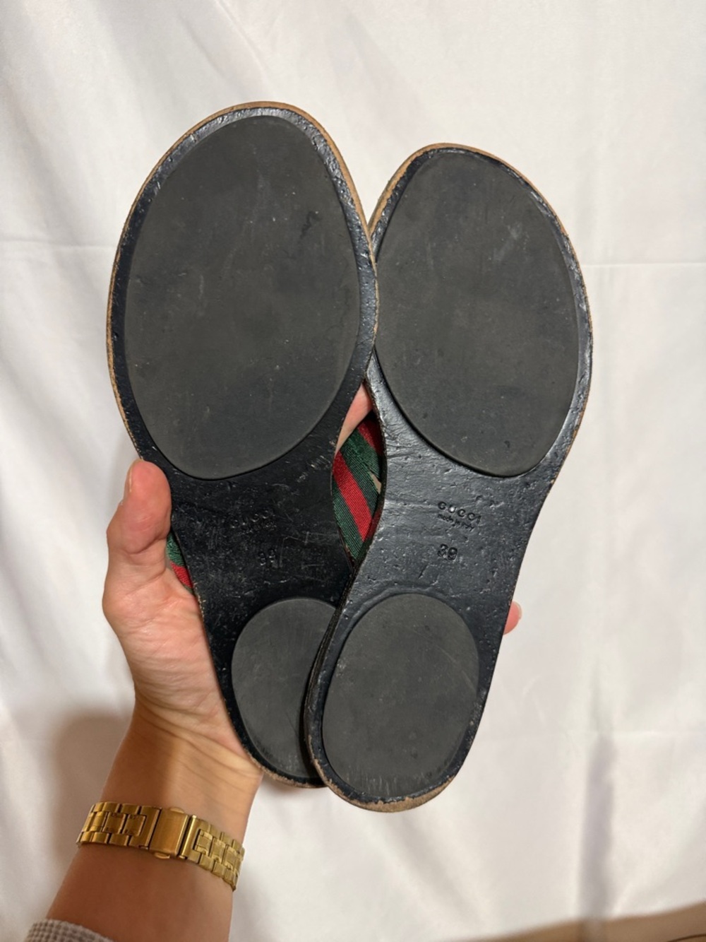 Authentic Gucci GG Monogram Thong Sandals - Picture 4 of 6